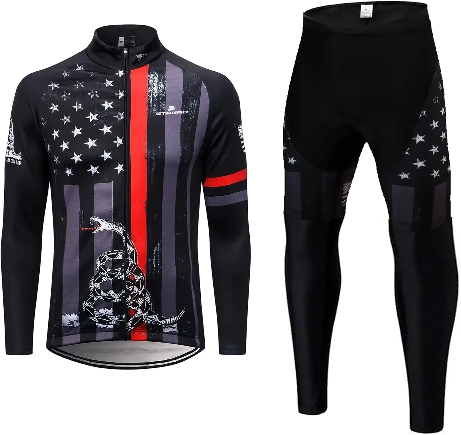 Men's Long Sleeve Cycling Mountain Bike Jackets Long Pants Set Suit