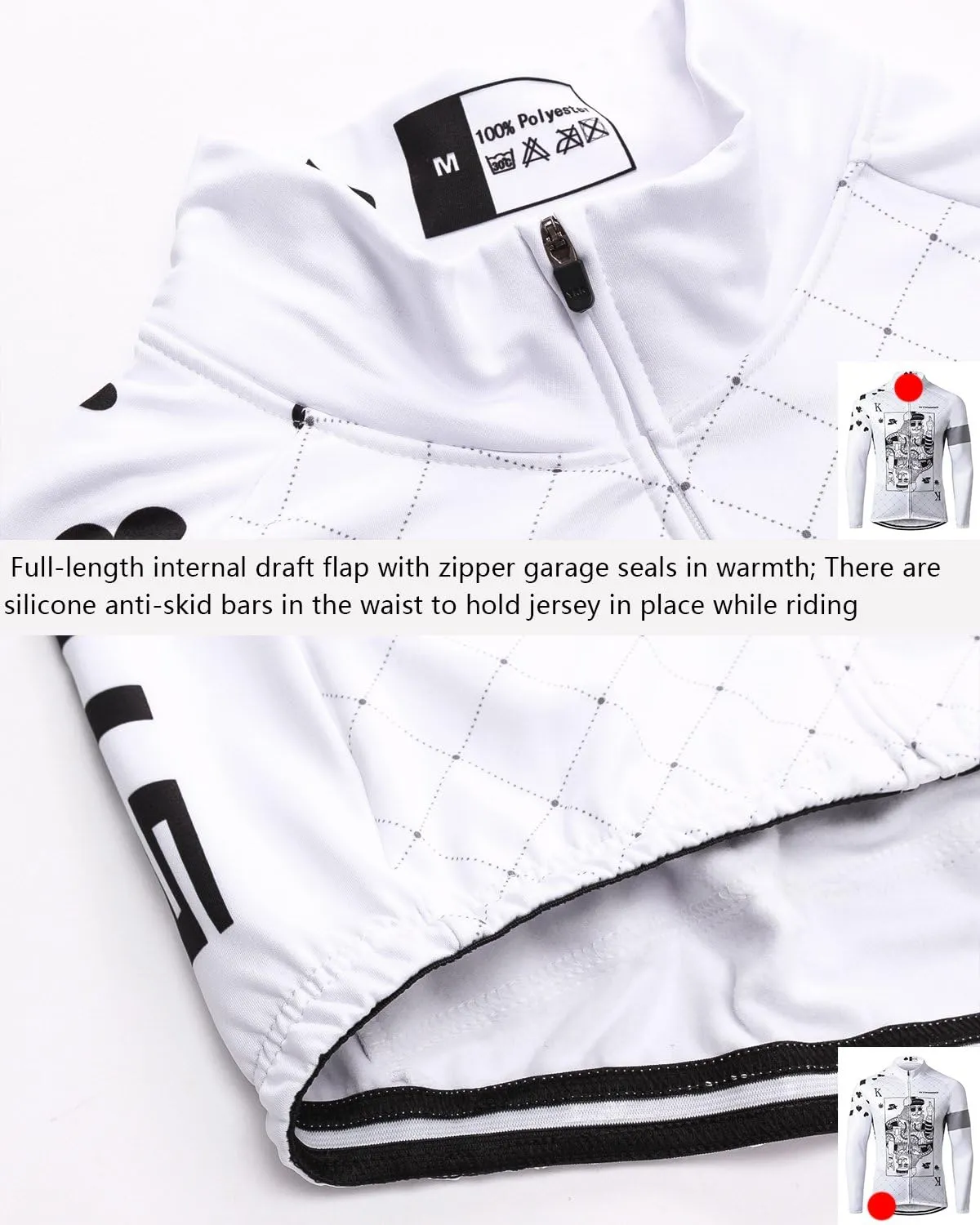 Men's Long Sleeve Cycling Mountain Bike Jackets Long Pants Set Suit