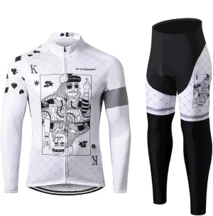 Men's Long Sleeve Cycling Mountain Bike Jackets Long Pants Set Suit
