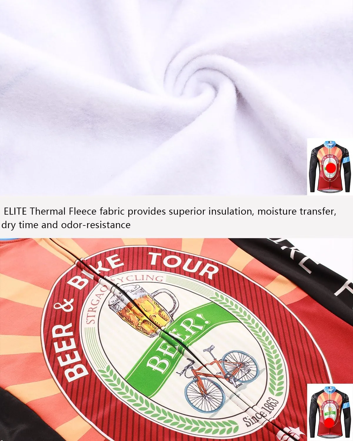 Men's Long Sleeve Cycling Mountain Bike Jackets Long Pants Set Suit