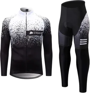 Men's Long Sleeve Cycling Mountain Bike Jackets Long Pants Set Suit
