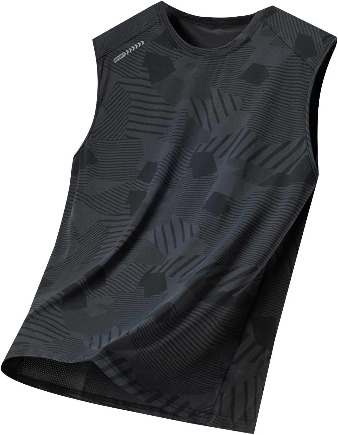 Men's Quick Dry Sport Tank Top Running Sport Mesh Active Athletic Tech Sleeveless Shirts Cool Workout Training Vest
