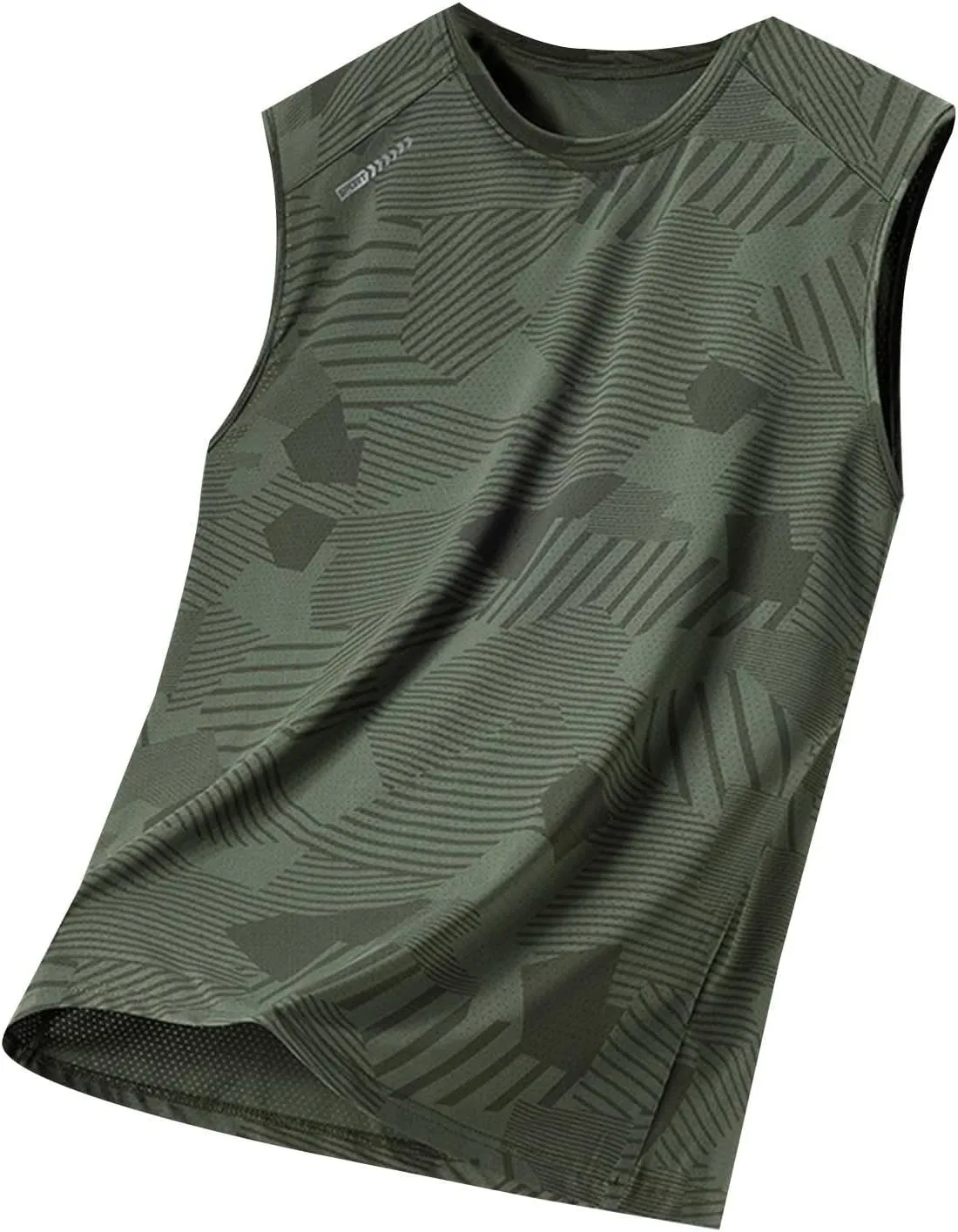 Men's Quick Dry Sport Tank Top Running Sport Mesh Active Athletic Tech Sleeveless Shirts Cool Workout Training Vest
