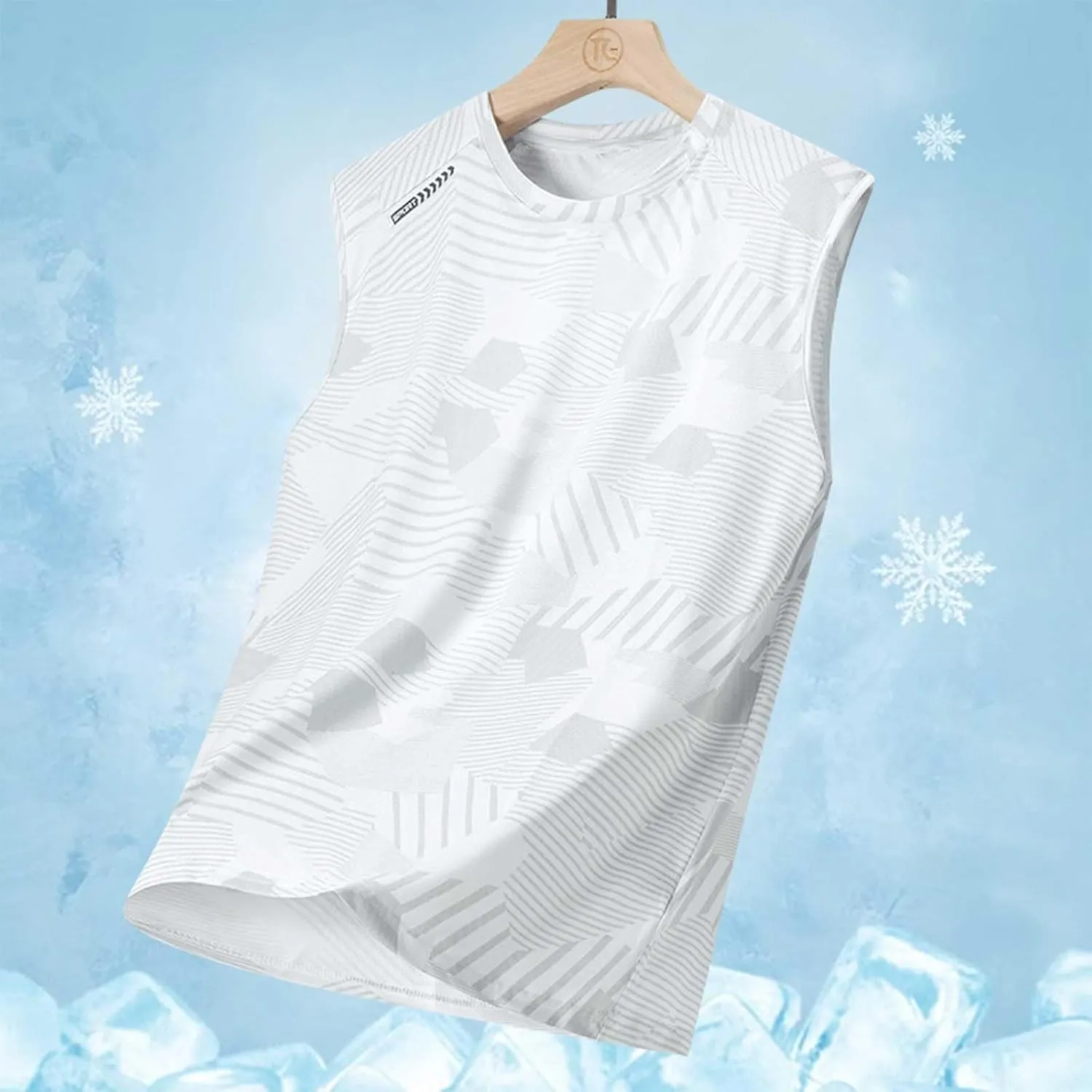 Men's Quick Dry Sport Tank Top Running Sport Mesh Active Athletic Tech Sleeveless Shirts Cool Workout Training Vest