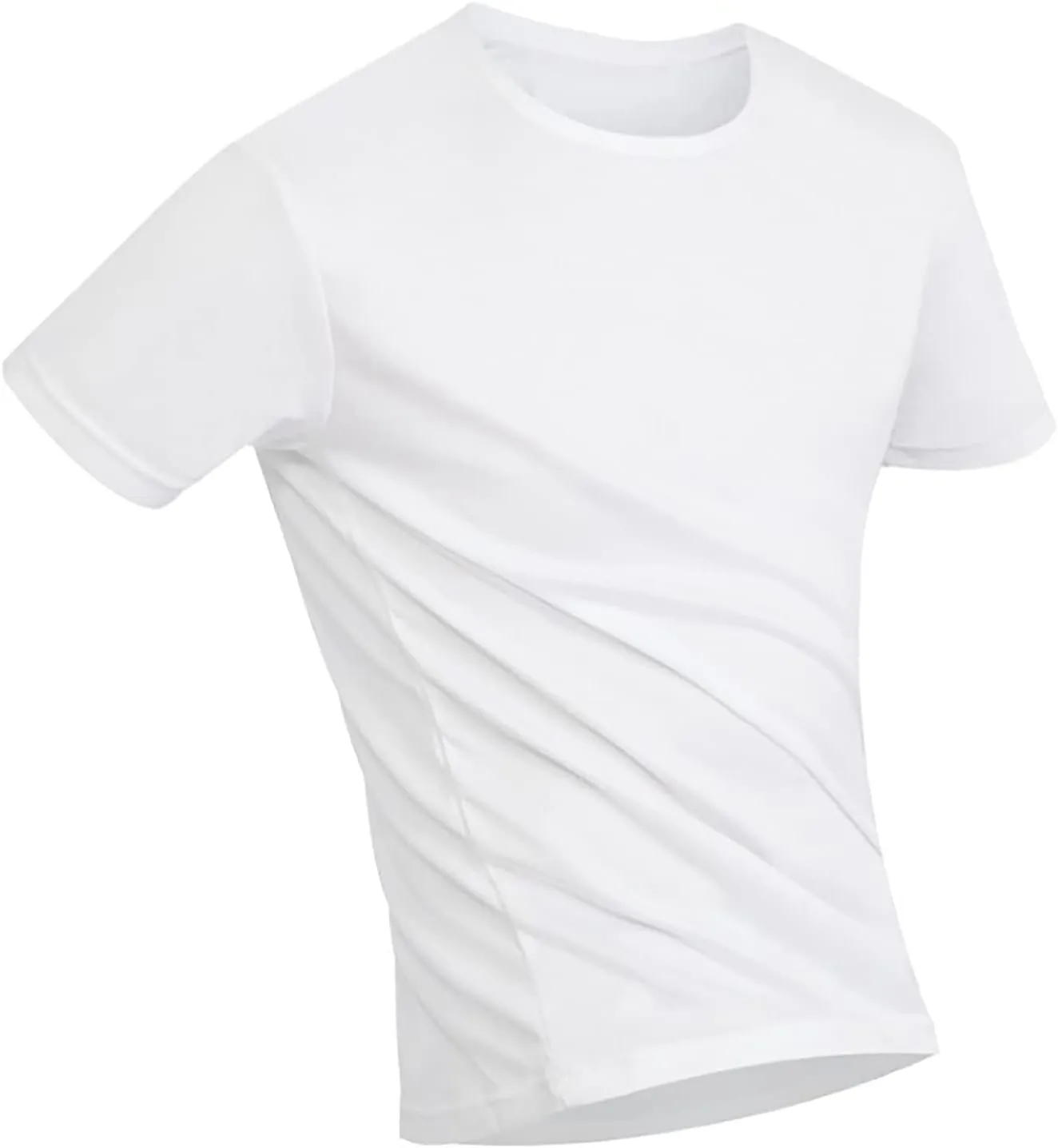 Men's Quick Dry T-Shirt Summer Casual Short Sleeve Crewneck Tee Tops Running Gym Active Performance Shirts