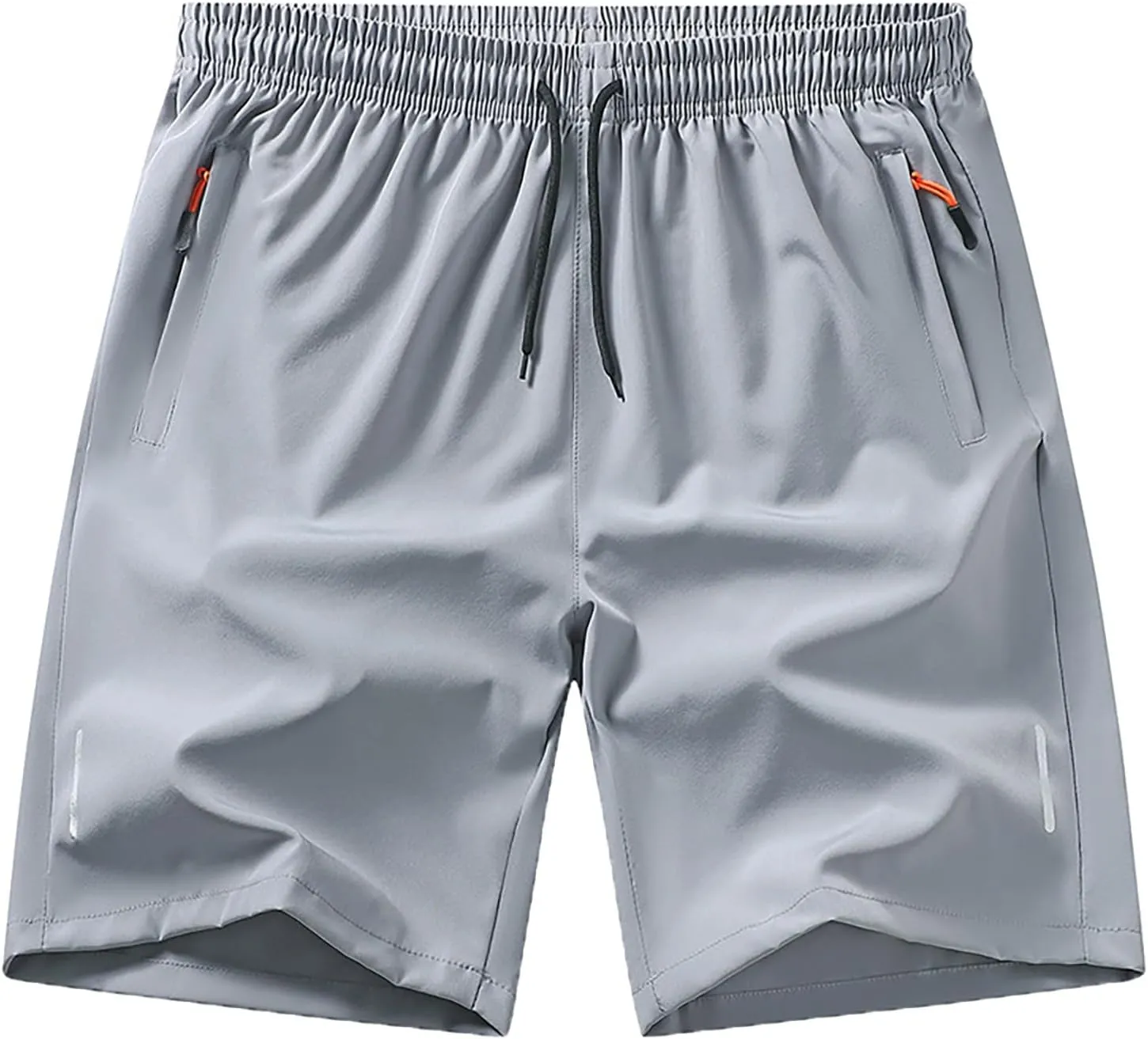 Men's Shorts Casual Straight Leg Casual Loose Fit Outdoor Lightweight Shorts Relaxed Beach Summer Zipper High Waisted Shorts