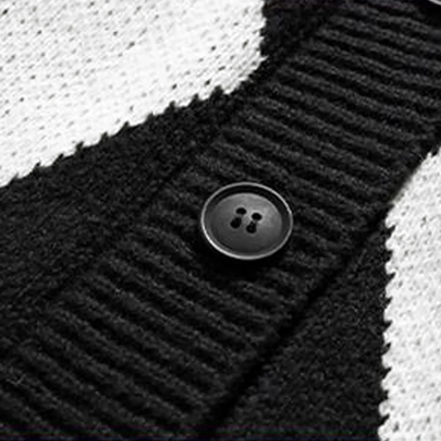 Mens Sleeveless Argyle Sweater Vest V-Neck Casual Knit Button Down Cardigan Vest Lightweight Slim Fit Vest