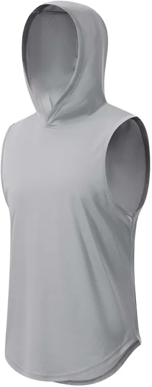 Men's Sun Protection Hoodie Sleeveless Tank Tops Fishing Hiking Sun Shirts Sleeveless Workout T Shirt Summer Tanks