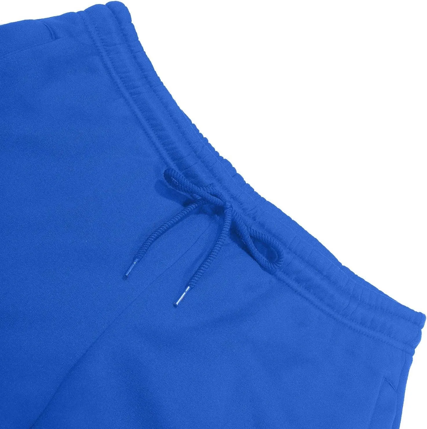 Mens Sweatpants Joggers, Fleece Baggy Sweatpants Cargo Straight Leg Elastic Waist Pants, Casual Drawstring Sweatpants