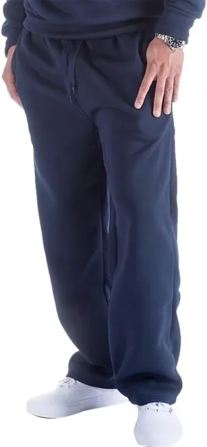 Mens Sweatpants Open Bottom, Basic Long Baggy Sweatpants for Athletic Running, Wide Leg Sweatpants Comfortable