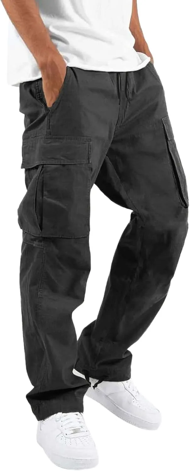 Mens Sweatpants with Pockets Sweatpants Thicken Active Jogging Workout Trousers Casual Cargo Pants Sweatpants for Men