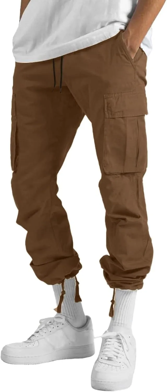 Mens Sweatpants with Pockets Sweatpants Thicken Active Jogging Workout Trousers Casual Cargo Pants Sweatpants for Men