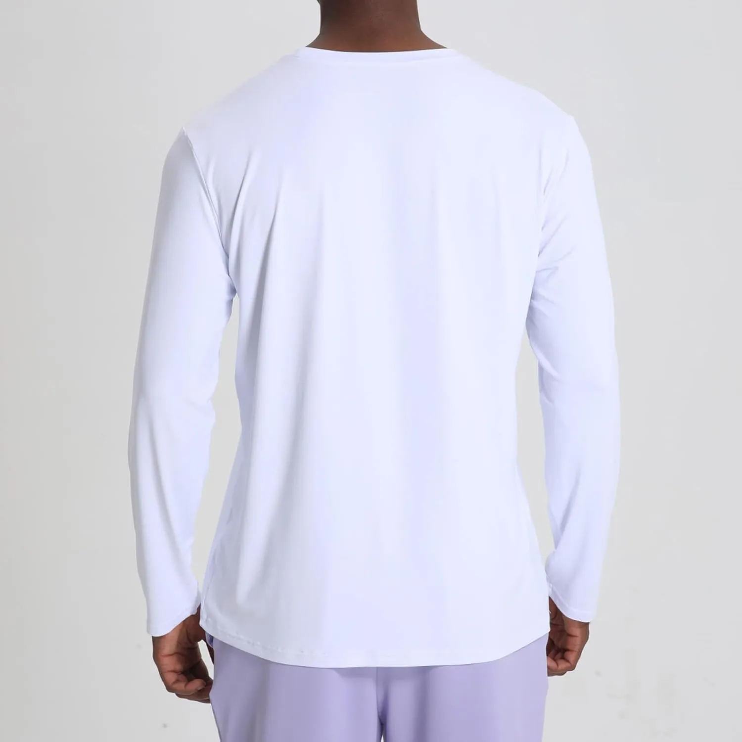 Men's UPF 50  Sun Protection UV SPF Shirts Long Sleeve Rash Guard Running Quick Dry T-Shirt Outdoor Lightweight Tops