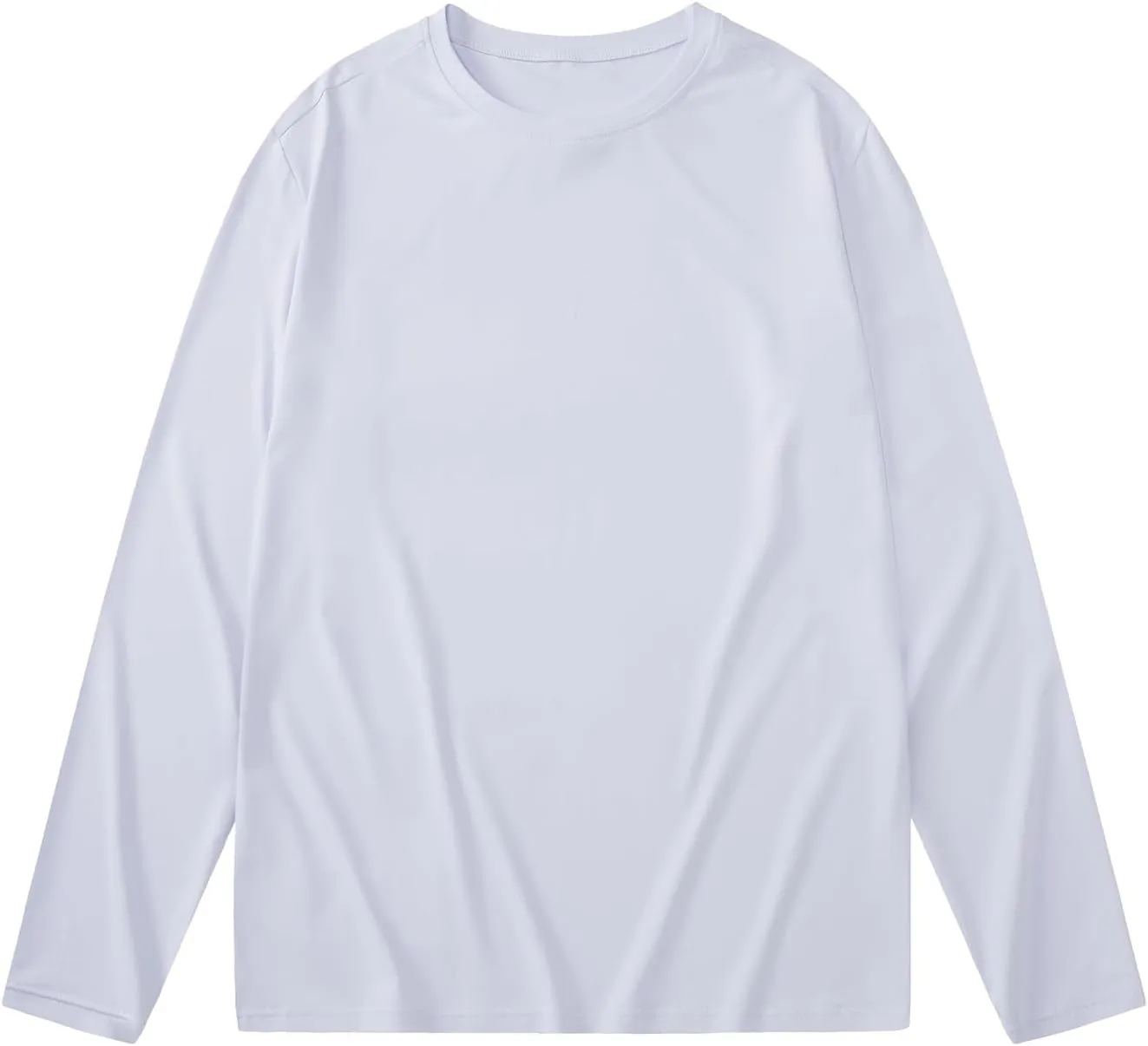 Men's UPF 50  Sun Protection UV SPF Shirts Long Sleeve Rash Guard Running Quick Dry T-Shirt Outdoor Lightweight Tops
