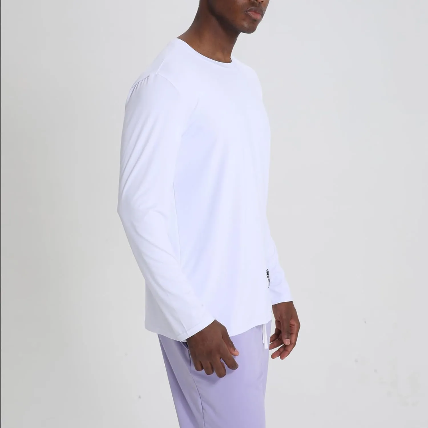 Men's UPF 50  Sun Protection UV SPF Shirts Long Sleeve Rash Guard Running Quick Dry T-Shirt Outdoor Lightweight Tops