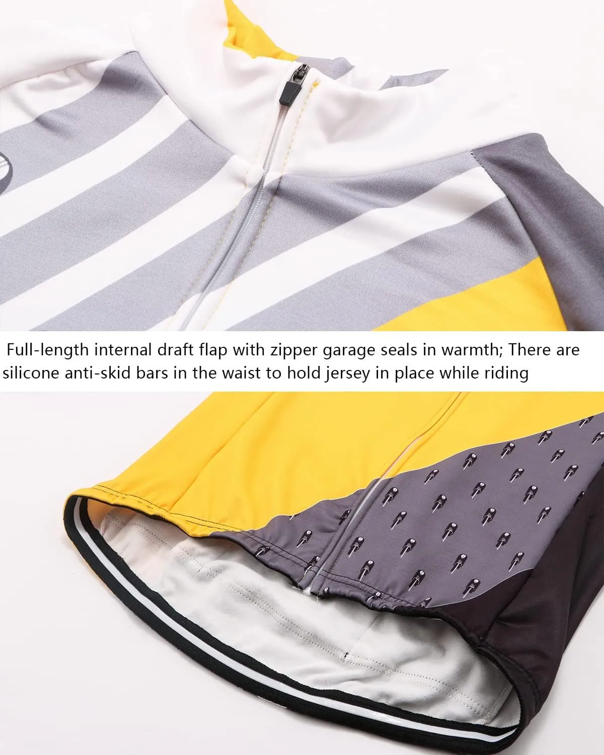Men's Winter Thermal Cycling Mountain Bike Jackets Long Pants Set Suit