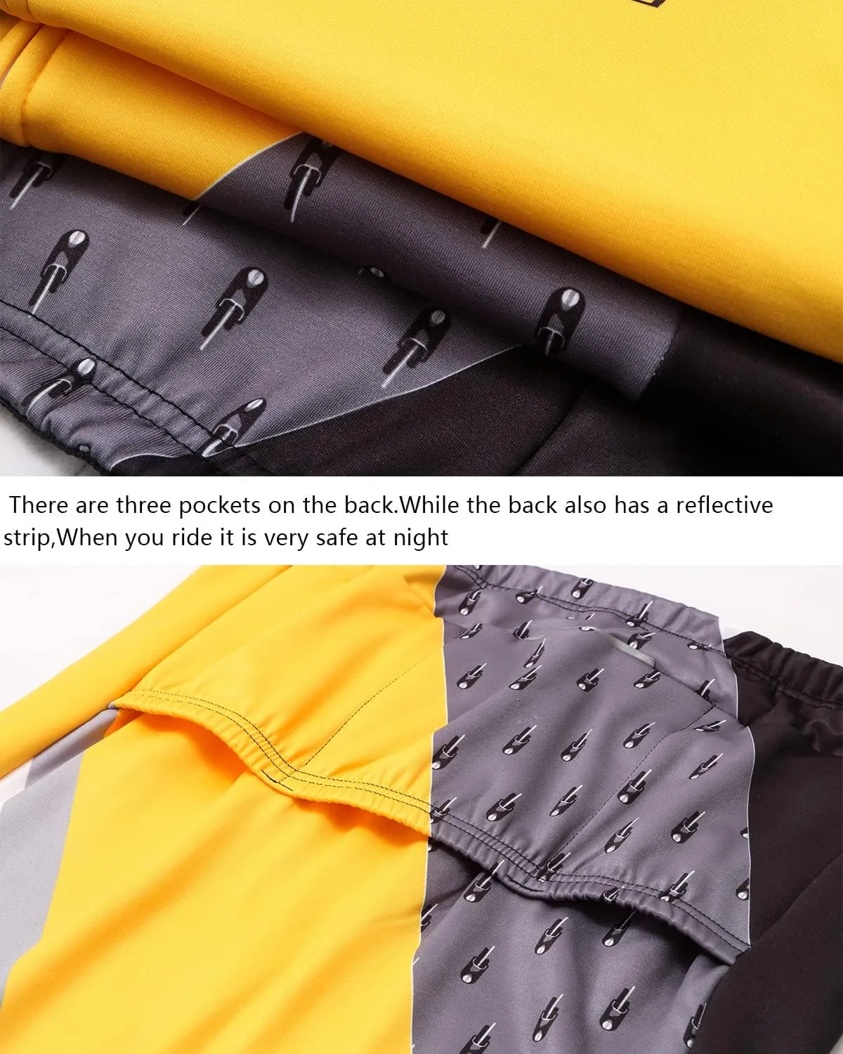 Men's Winter Thermal Cycling Mountain Bike Jackets Long Pants Set Suit