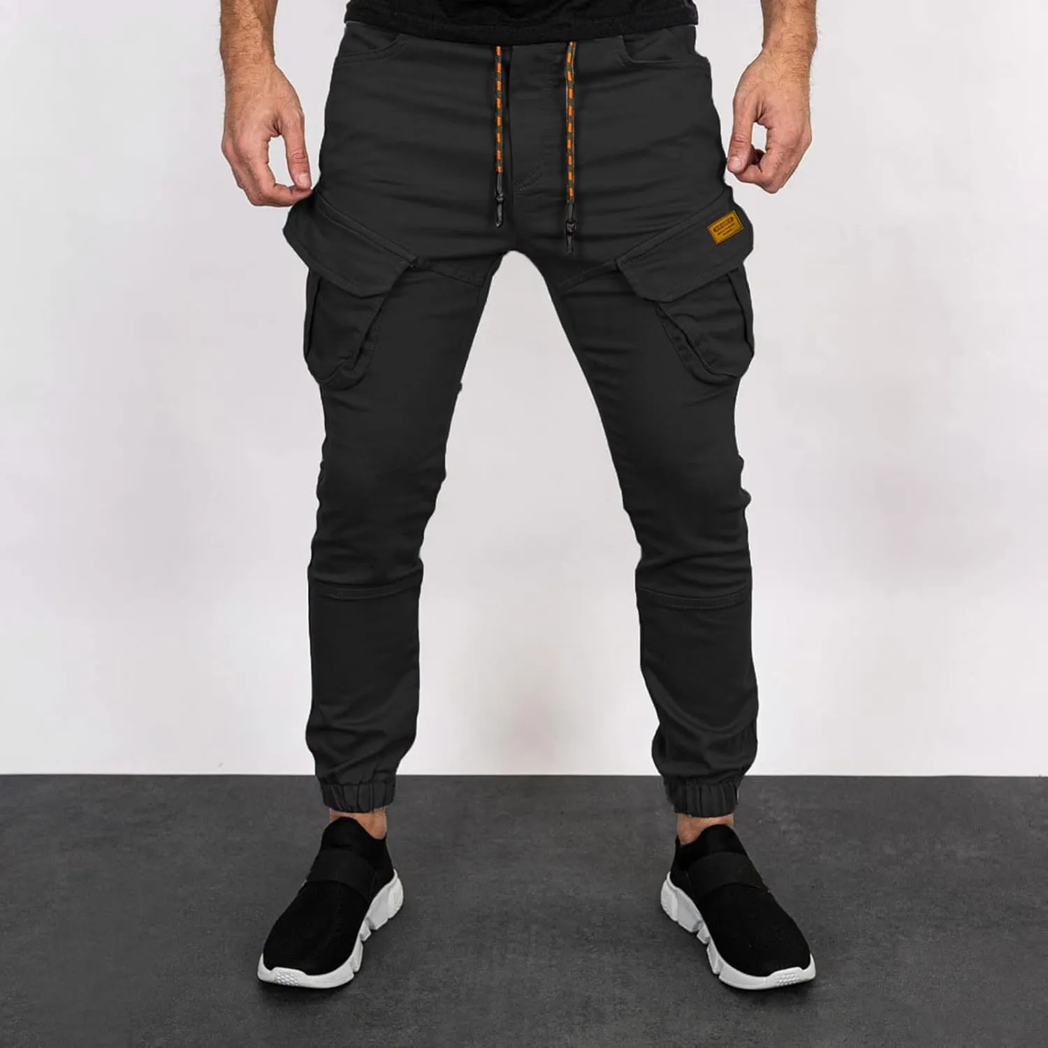 Mens Workout Cargo Sweatpants Sweatpants with Pockets for Workout Jogging Running Men's Heavyweight Sweatpants Fleece