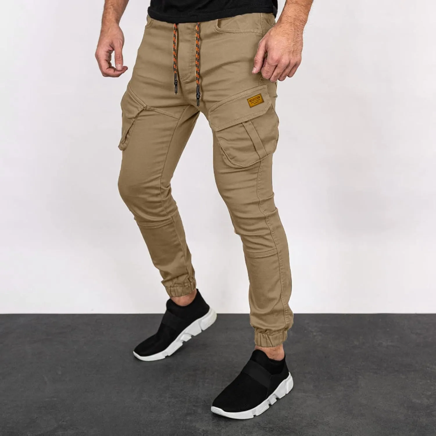 Mens Workout Cargo Sweatpants Sweatpants with Pockets for Workout Jogging Running Men's Heavyweight Sweatpants Fleece