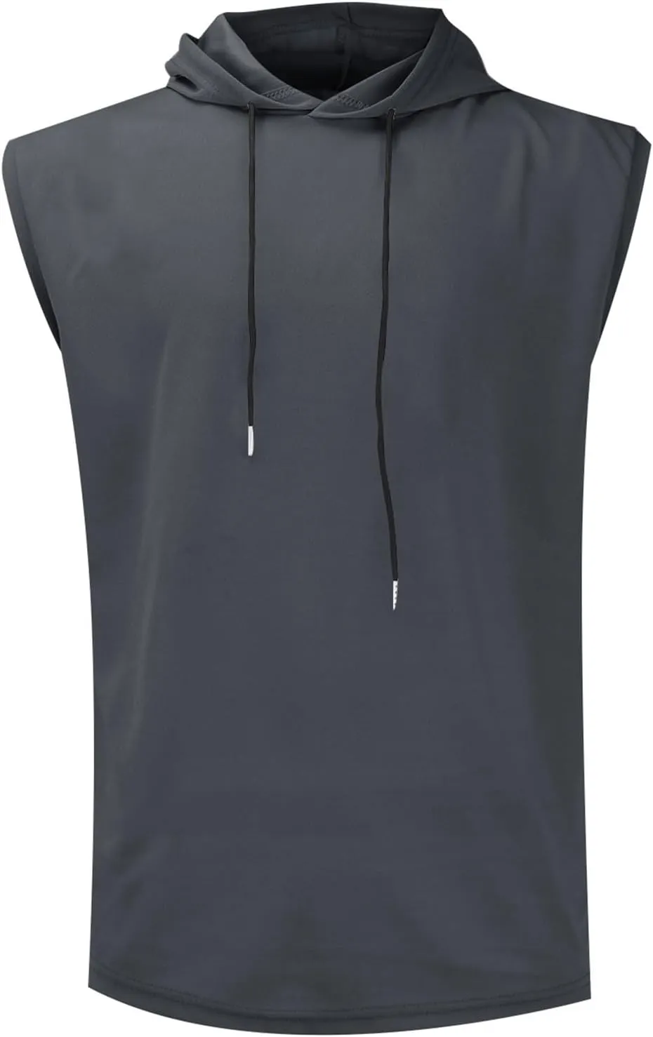 Men's Workout Hooded Tank Tops Sleeveless Gym Training Vest Pullover Quick Dry Breathable Sport Workout Undershirts