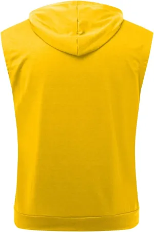 Mens Workout Hooded Tank Tops Zip Up Sleeveless Gym Shirts Slim T Shirt Bodybuilding Hoodies