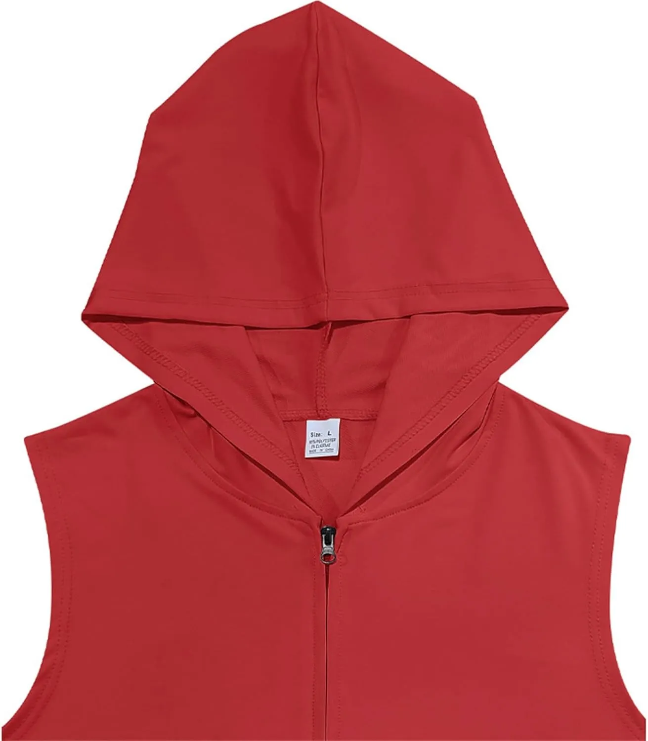 Men's Workout Hooded Tank Tops Zip Up Sleeveless Hoodie Bodybuilding Fitness Gym Muscle Cut Off T Shirt Training Vest