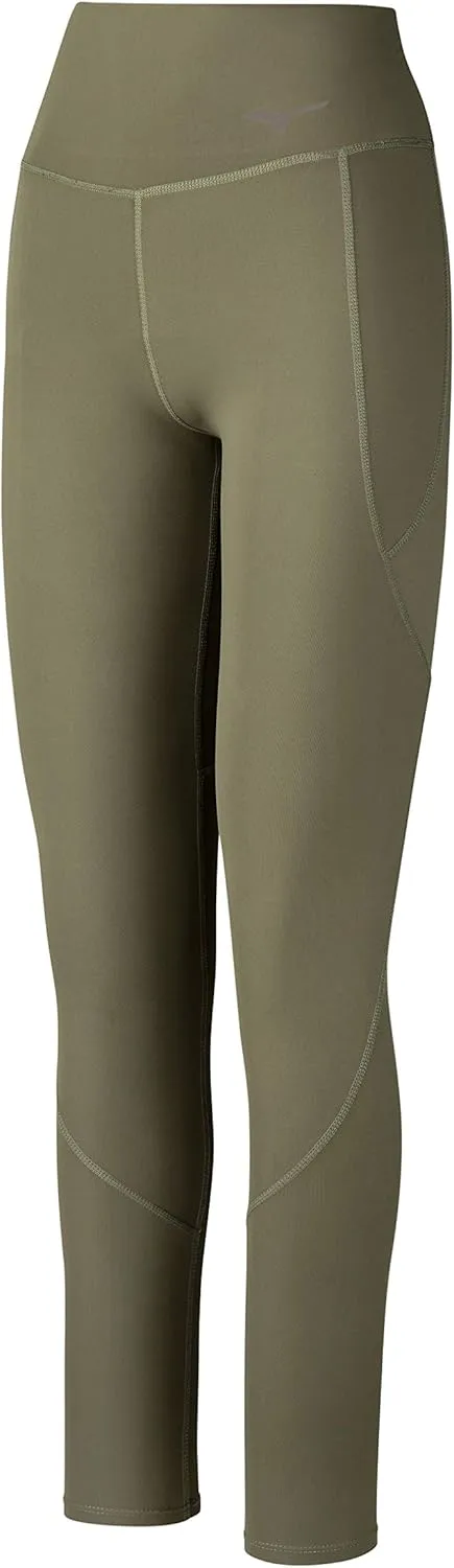 Mizuno womens High-Waisted Compression Leggings with Pockets