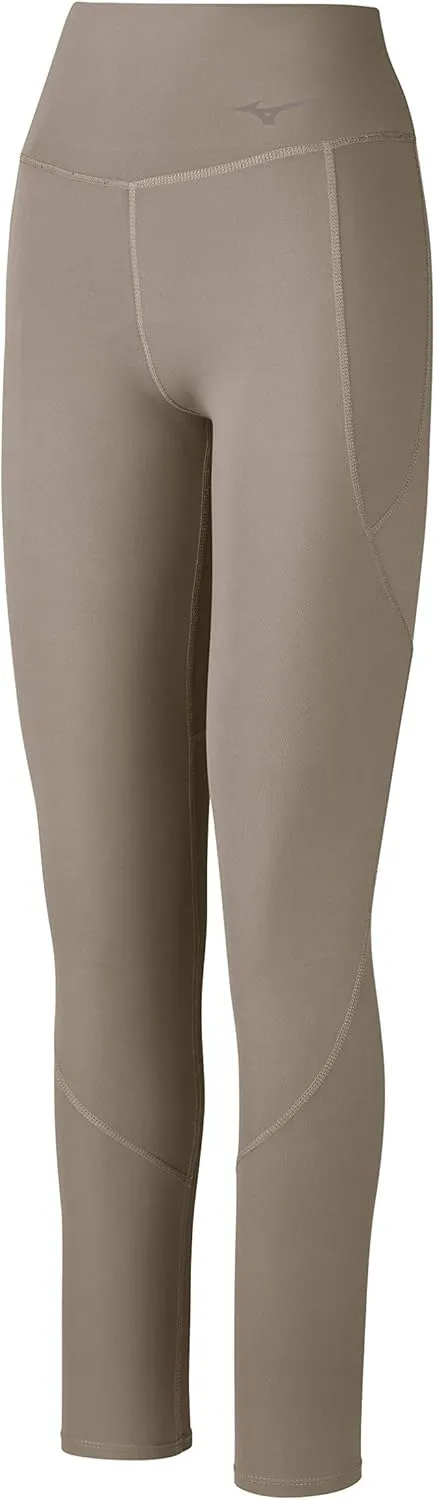 Mizuno womens High-Waisted Compression Leggings with Pockets