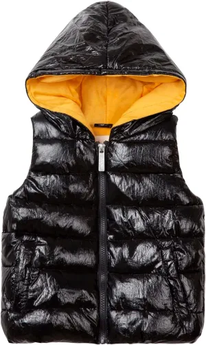Mud Kingdom Boys Girls Hooded Vests Outerwear Zip-up Lightweight Casual Warm Jackets Autumn Winter