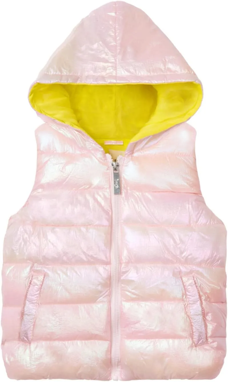 Mud Kingdom Boys Girls Hooded Vests Outerwear Zip-up Lightweight Casual Warm Jackets Autumn Winter