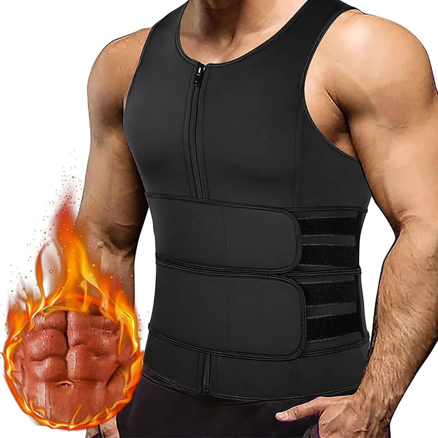 Neoprene Abdominal Band Vest for Belly Training Fitness Sweating