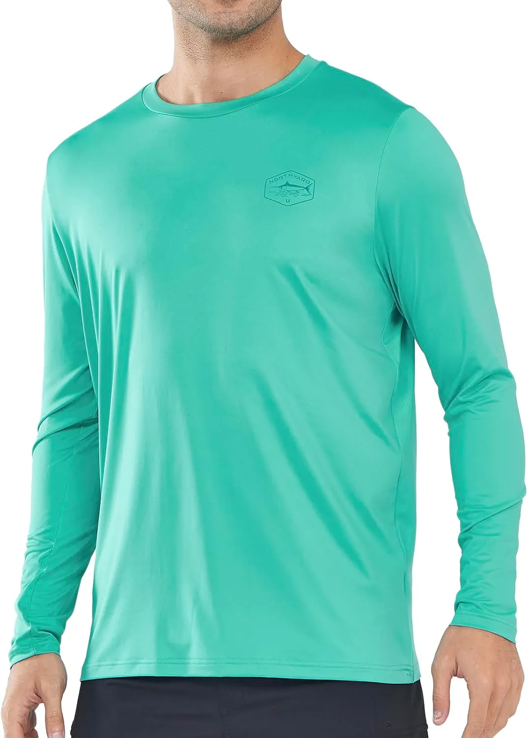 NORTHYARD Men's UPF 50  Sun Protection Shirts Long Sleeve Fishing Swim Beach Rash Guard UV Lightweight Quick Dry T-Shirt