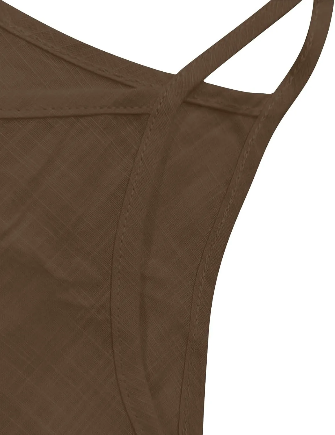 Oplxuo Womens Linen Tank Top Sleeveless Spaghetti Strap Camisole Tops Casual Solid Color Tee Shirts Summer Flowy Tank Top