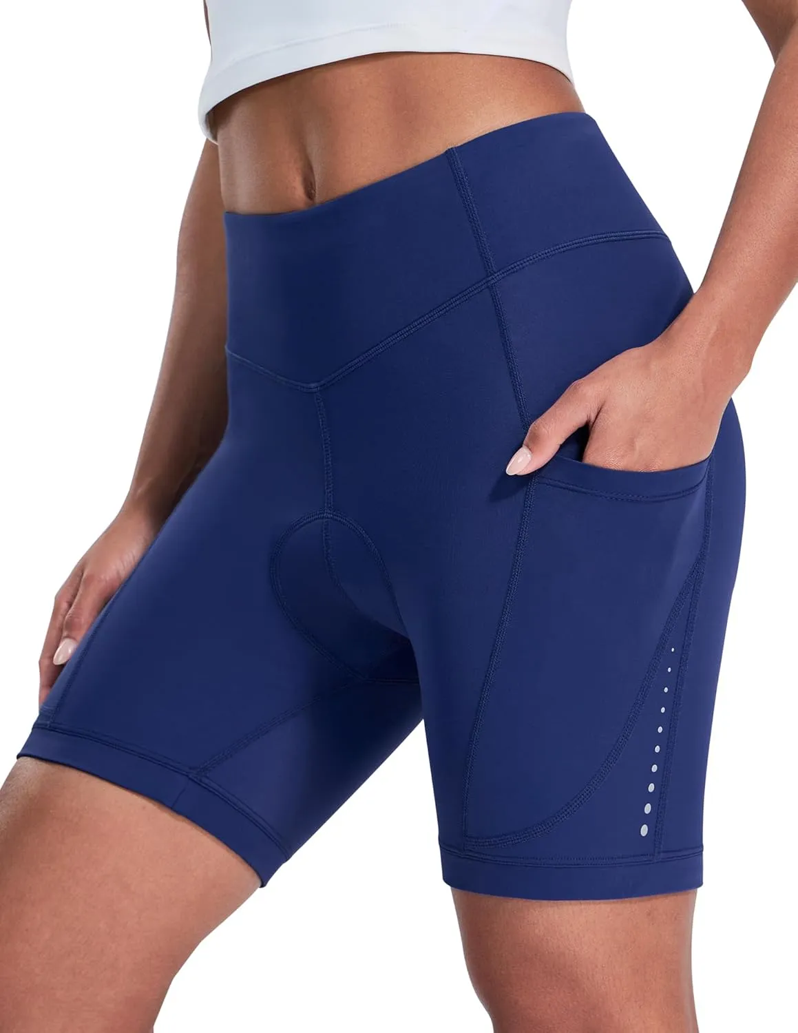 Padded Bike Shorts Women Cycling Underwear 4D Gel Padding & Pockets Bicycle Biking Biker Shorts Road Mountain