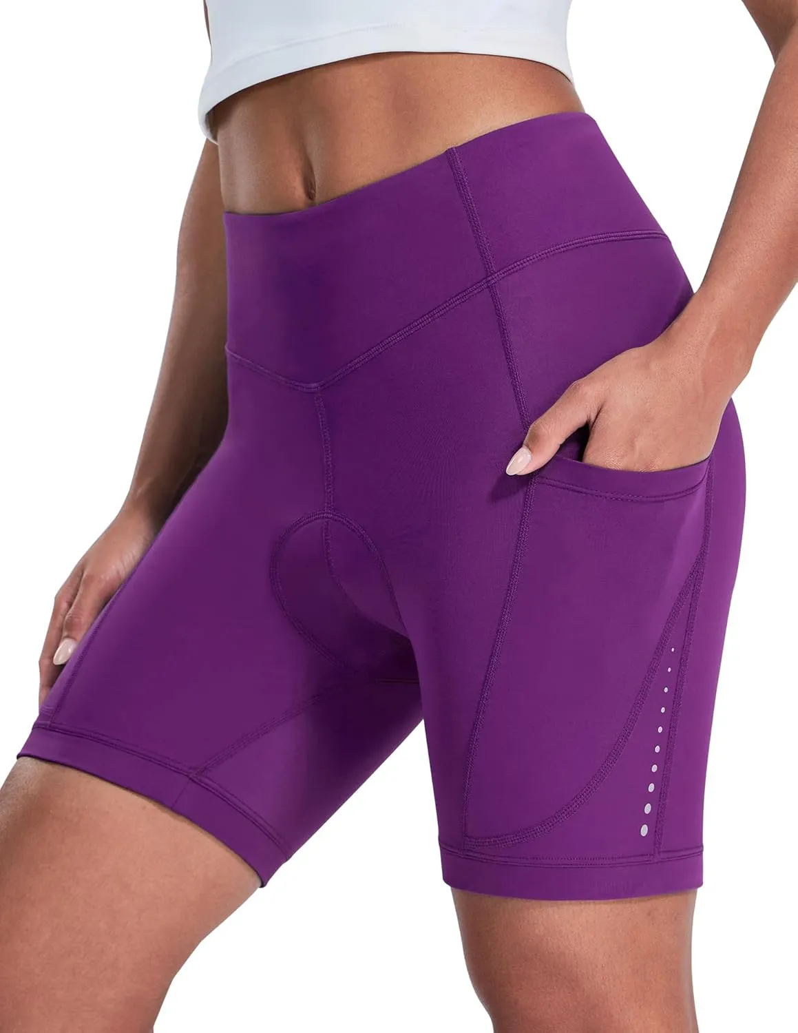 Padded Bike Shorts Women Cycling Underwear 4D Gel Padding & Pockets Bicycle Biking Biker Shorts Road Mountain