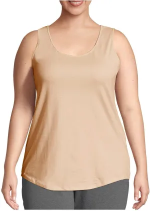 Plus Size Tops for Women Loose Fit Tank Top Summer Casual Scoop Neck Trendy Sleeveless Shirts Fashion Flowy Blouse