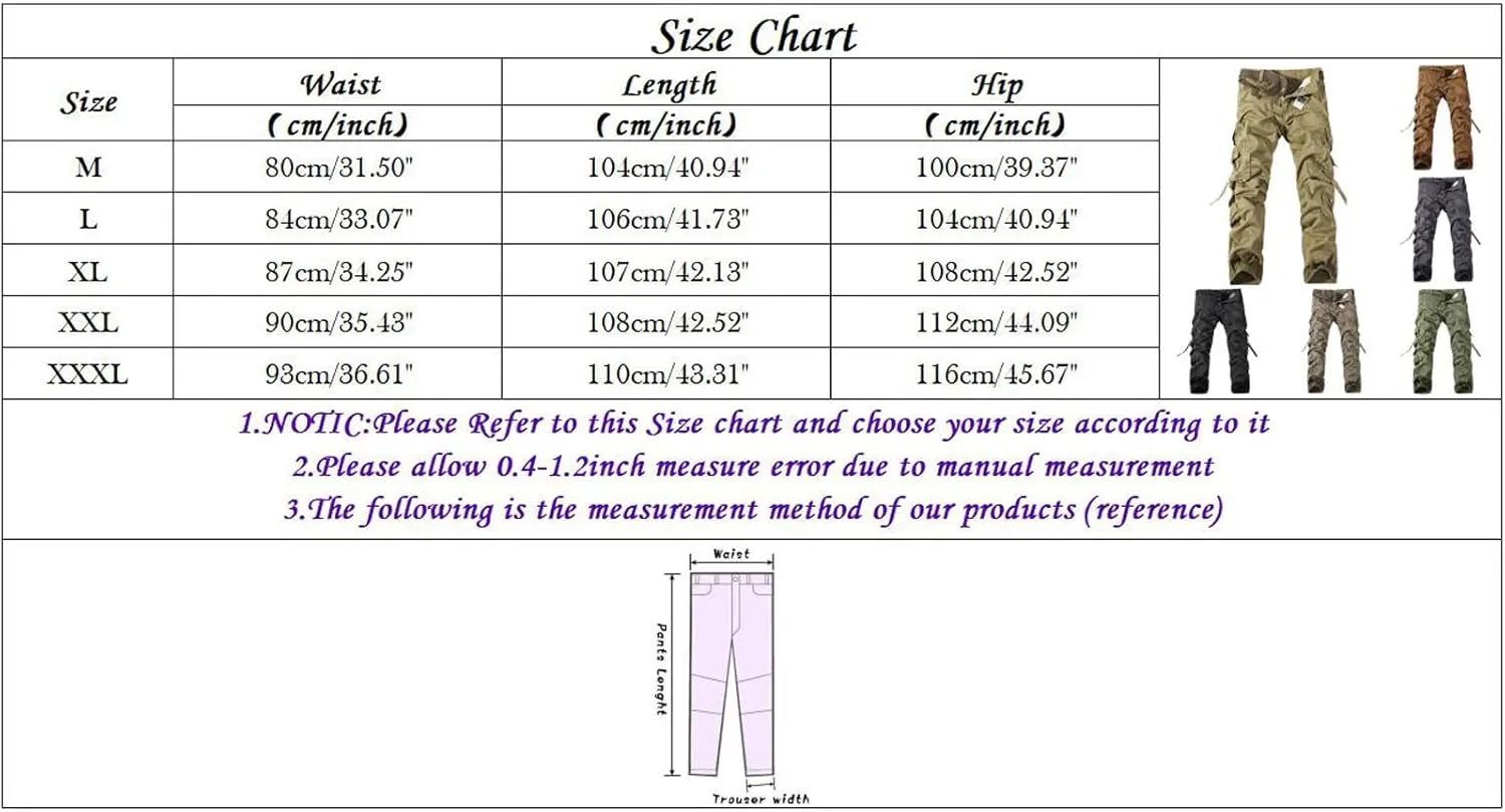 Pockets Cargo Sweatpants for Men Baggy Tight Mens Straight Leg Sweatpants Sport Training Tapered Sweatpants Men's Sweatpants Sweatpants Truck Fleece Lined Elastic Waistband ZXUS0215-SALE1676