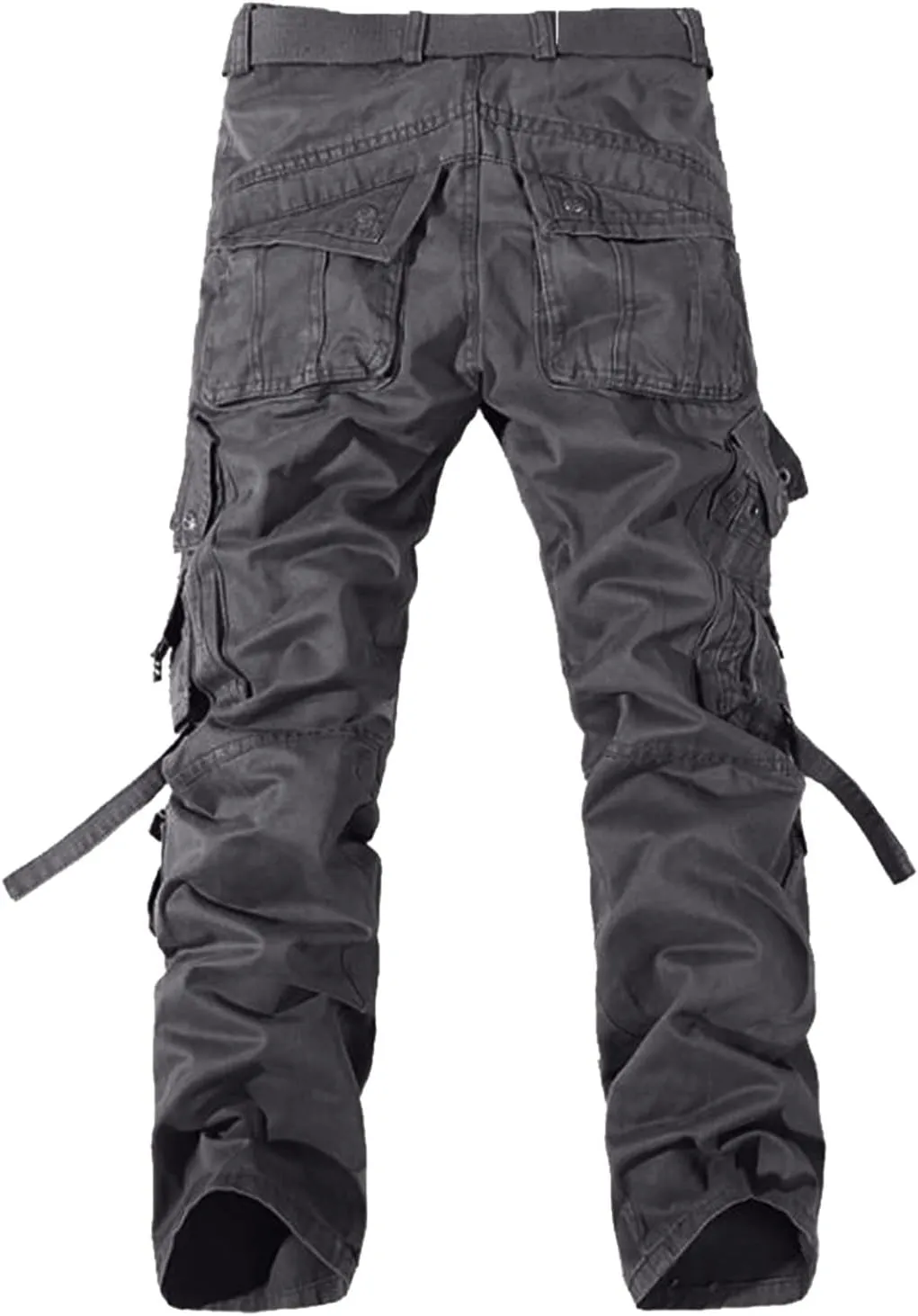Pockets Cargo Sweatpants for Men Baggy Tight Mens Straight Leg Sweatpants Sport Training Tapered Sweatpants Men's Sweatpants Sweatpants Truck Fleece Lined Elastic Waistband ZXUS0215-SALE1676