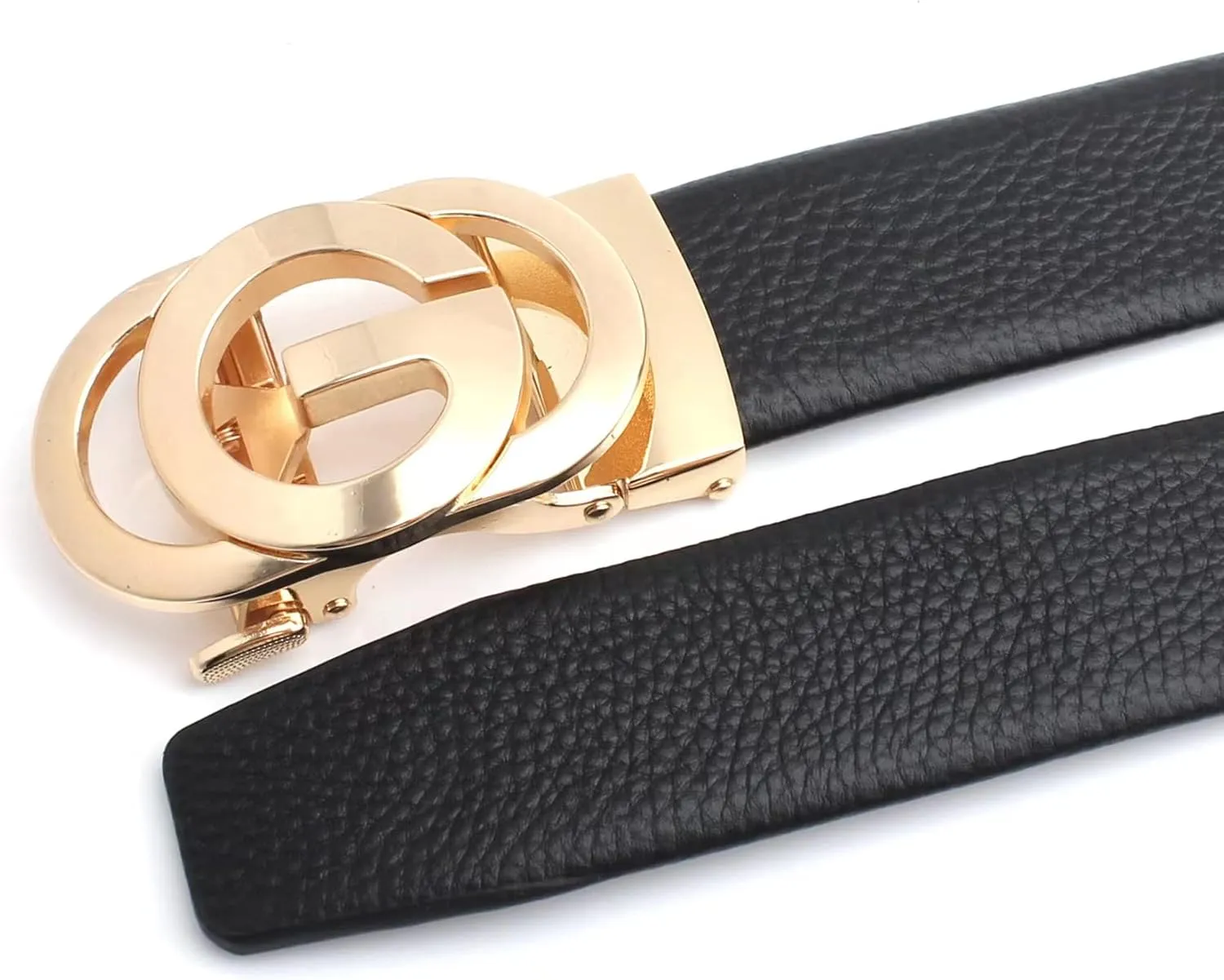 Ratchet Leather Belts for Men Trend Fashion Designer Belts for Dress,with Gift Box