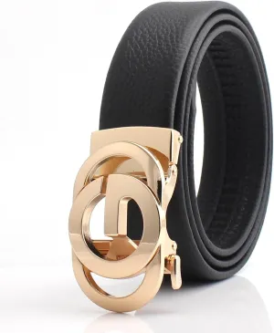 Ratchet Leather Belts for Men Trend Fashion Designer Belts for Dress,with Gift Box