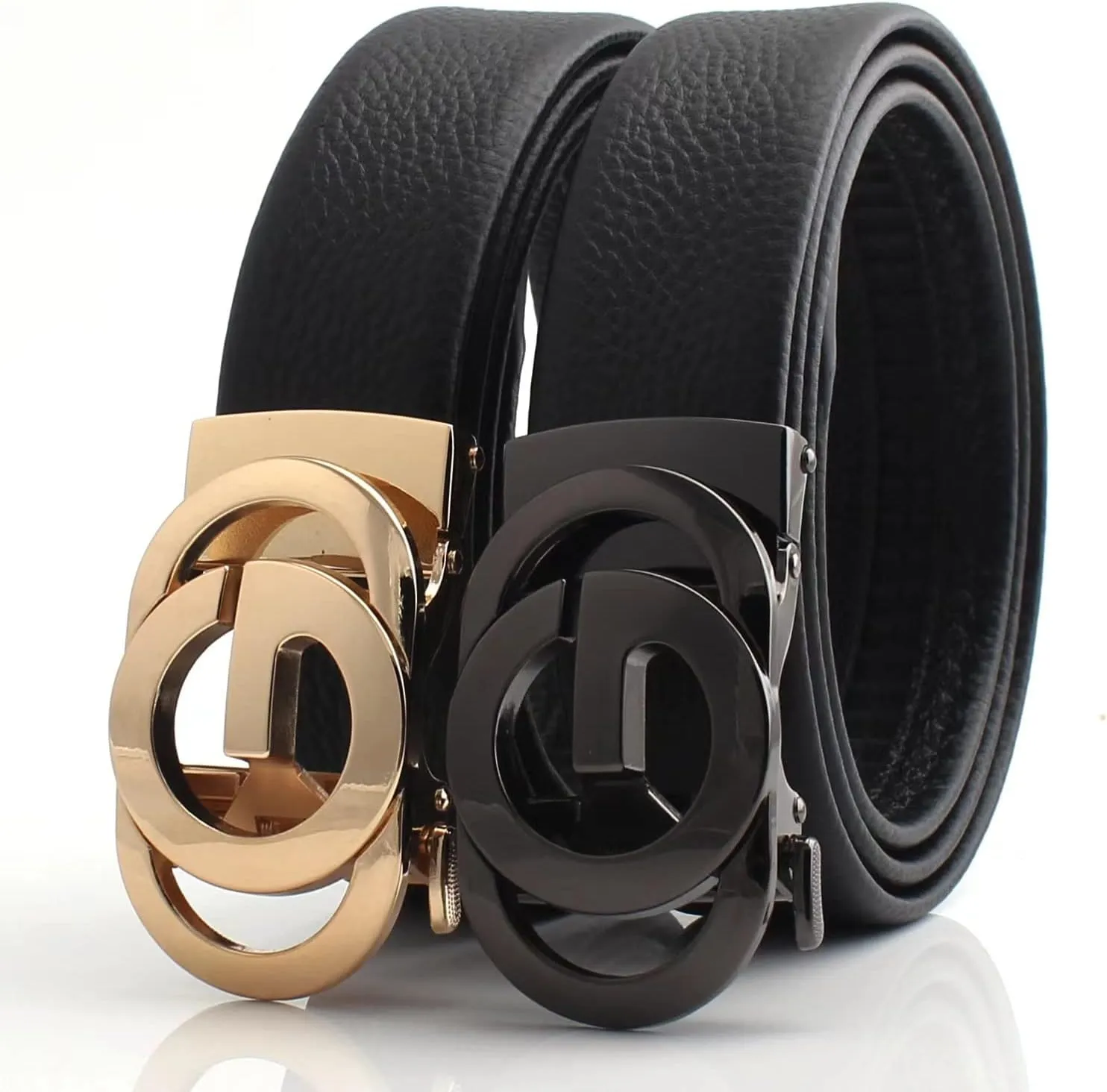Ratchet Leather Belts for Men Trend Fashion Designer Belts for Dress,with Gift Box
