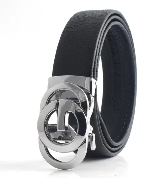 Ratchet Leather Belts for Men Trend Fashion Designer Belts for Dress,with Gift Box