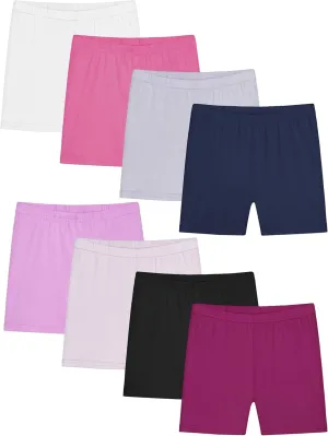 Ruisita Toddler Girls Biker Shorts Under Dress Safety Dance Cartwheel Shorts for Kids