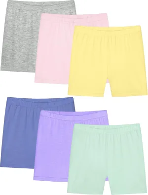 Ruisita Toddler Girls Biker Shorts Under Dress Safety Dance Cartwheel Shorts for Kids