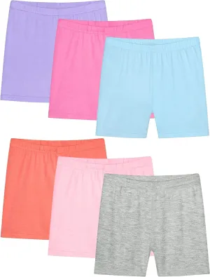 Ruisita Toddler Girls Biker Shorts Under Dress Safety Dance Cartwheel Shorts for Kids