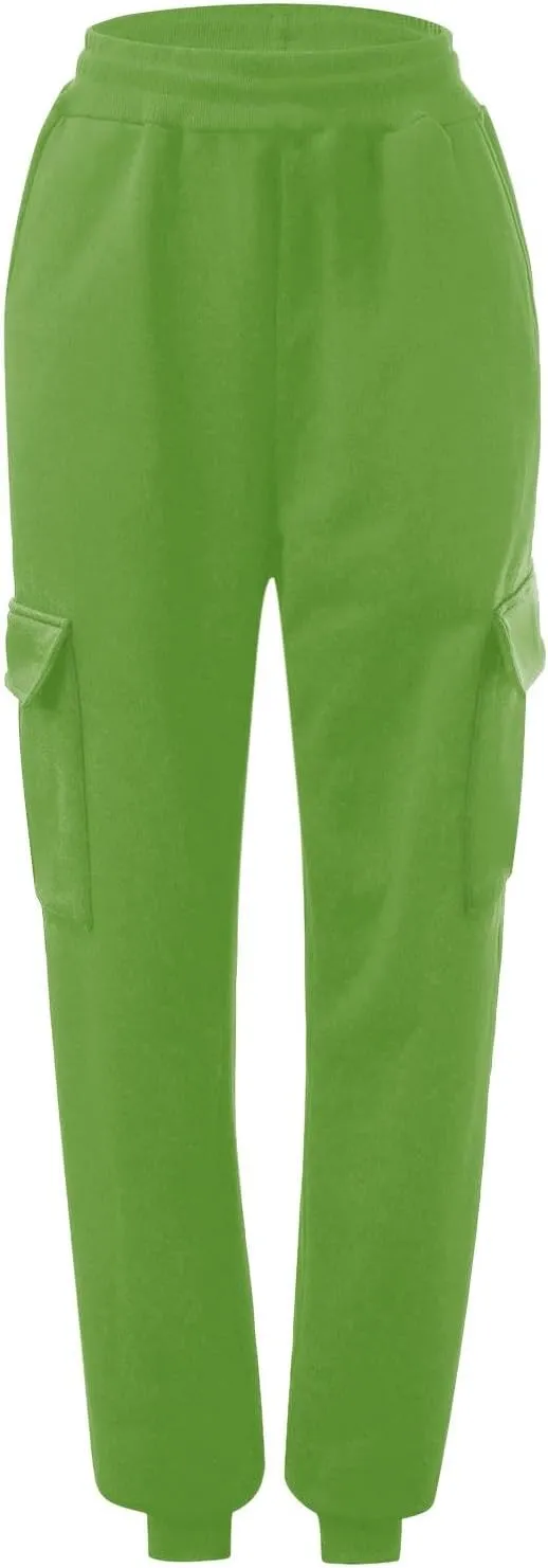 SHAOBGE Cargo Sweatpants for Women 2024 Baggy Sweatpants Jogger Sweatpants Cargo Joggers High Waisted Sweatpants with Pockets