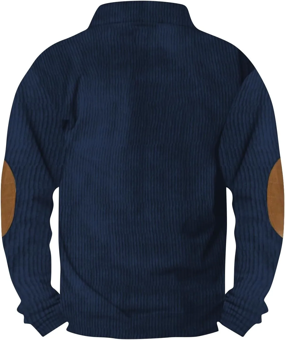 Shirts for Men,Mens Corduroy Henley Hoodie Casual Long Sleeve Stand Collar Sweatshirt Loose Button Up Pullover