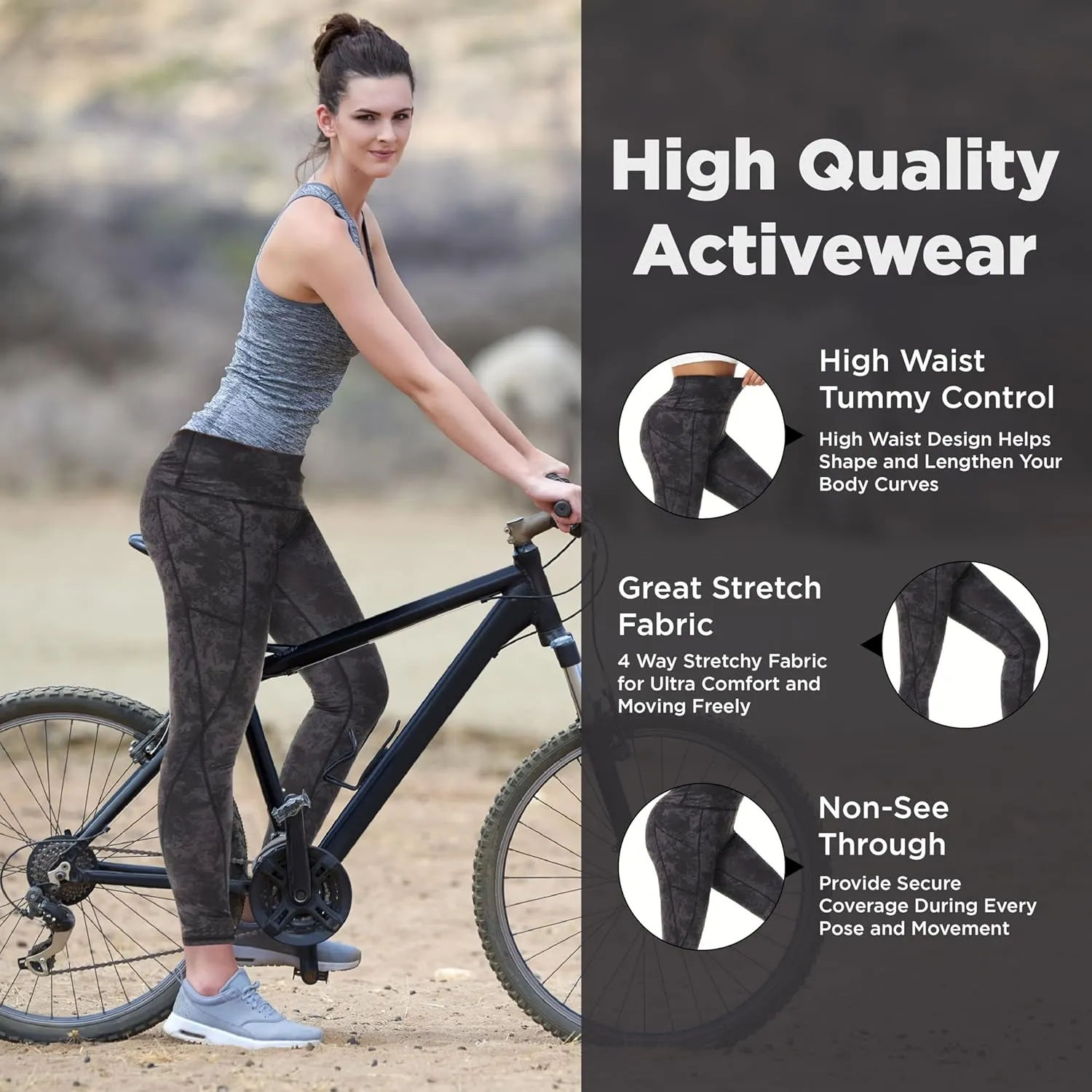 Stan Athletics- High Waist Compression Leggings for Women, Ladies Yoga Pants