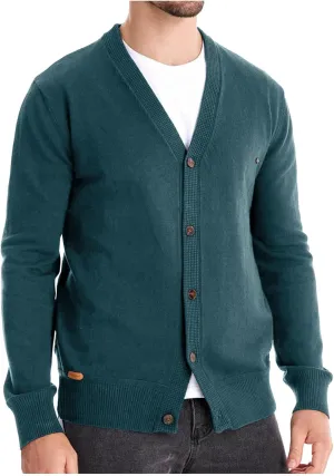 Sweaters for Men Cardigans Casual Long Sleeve V Neck Button Down Knit Cardigan Sweaters Jacket with Pockets