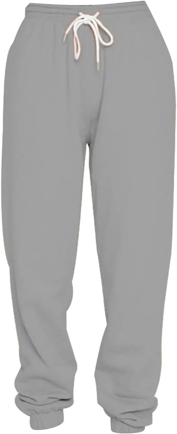 Sweatpants for Women Joggers Baggy Waist Casual Loose Foot Fleece Sweatpants Womens Bottom Sweatpants Pockets
